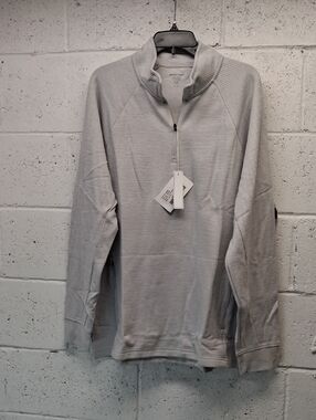 NWT North End Light Gray Men's Quarter-Zip Sweater -